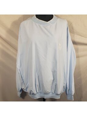 Green Lamb Light Blue Golf Pullover Embroidered Gleneagles Logo - L